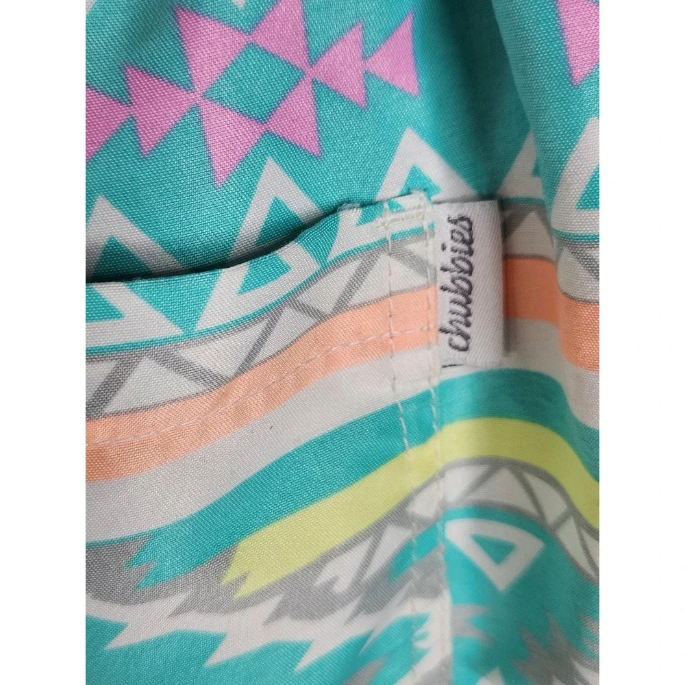Chubbies Shorts Men's M Swim Trunks Aztec Drawstring Lined The En Fuegos 4.5